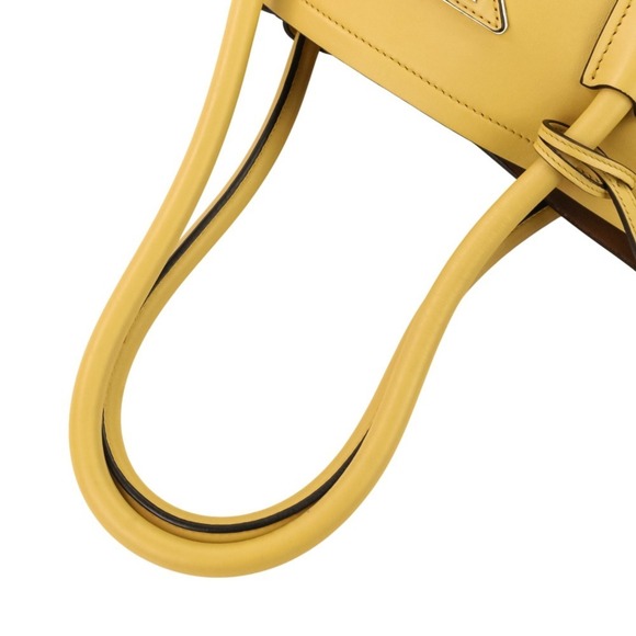 PRADA Citycalf Leather Tote Bag BR5070 Yellow - Picture 6 of 15